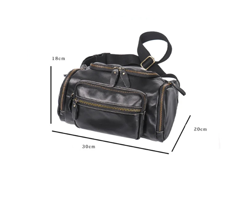 Sac banane XXL pour homme en cuir - ShopGET®