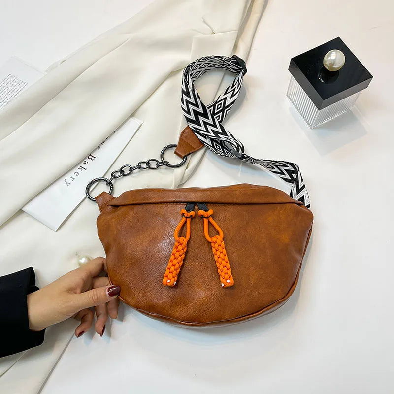 Sac banane en cuir souple original