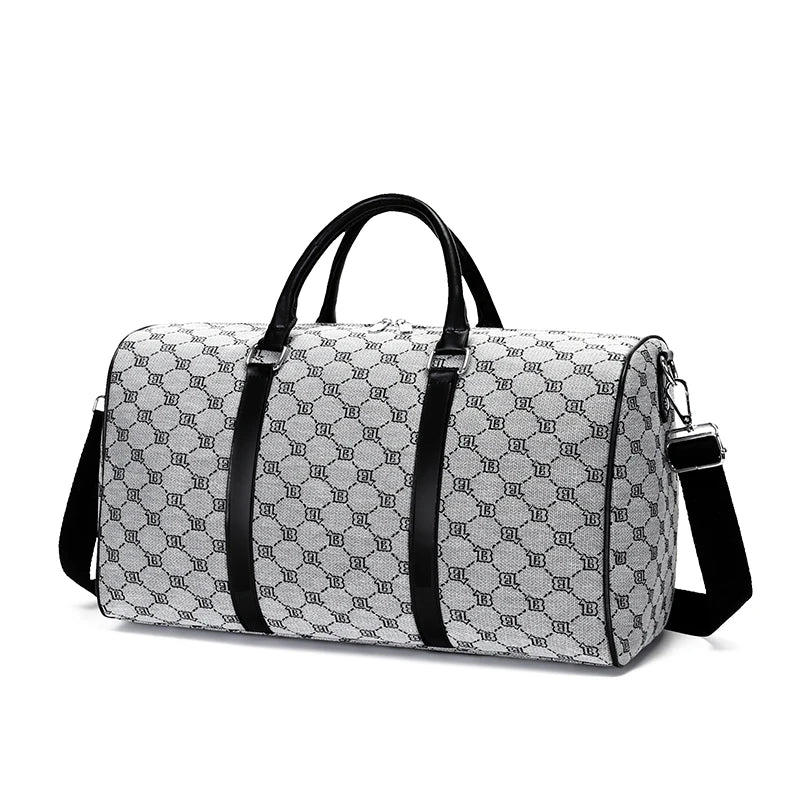 Sac weekend homme tendance Marron-Noir-ShopGET® 