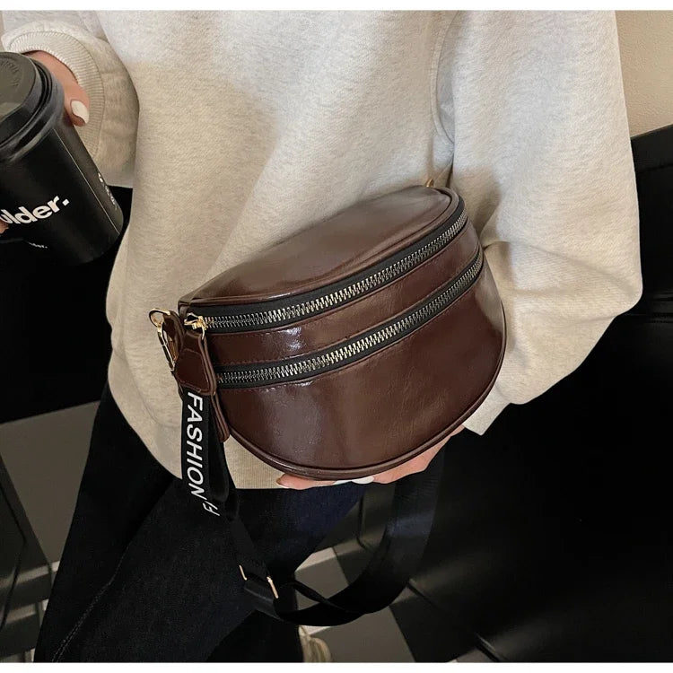 Sac banane femme chic à fermeture éclair