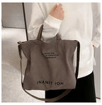 Sac de courses Japonaise Canvas Marron-kaki-Vert-Noir-Gris-ShopGET® 