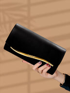 Pochette femme de luxe Blanc-Noir-Rouge-ShopGET® 