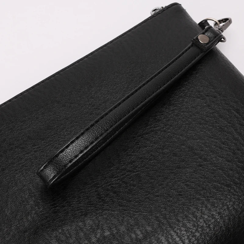 Pochette homme d'affaire moderne Marron A / 25cm x 19cm x 2cm-Noir / 25cm x 19cm x 2cm-Marron B / 25cm x 19cm x 2cm-ShopGET® 