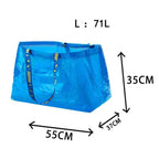 Sac shopping bleu XL-30x73x35cm-L-M-S-ShopGET® 