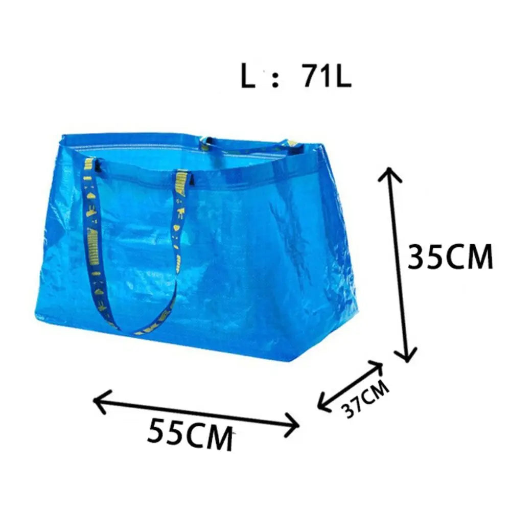 Sac shopping bleu XL-30x73x35cm-L-M-S-ShopGET® 