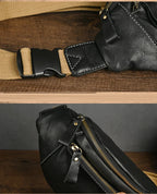 Sac banane homme discret en cuir authentique - ShopGET®