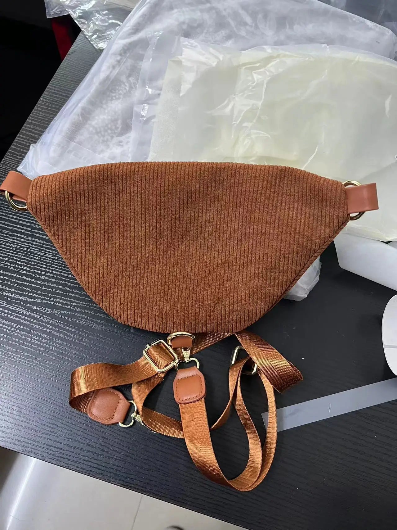 Sac banane femme en velours canvas - ShopGET®