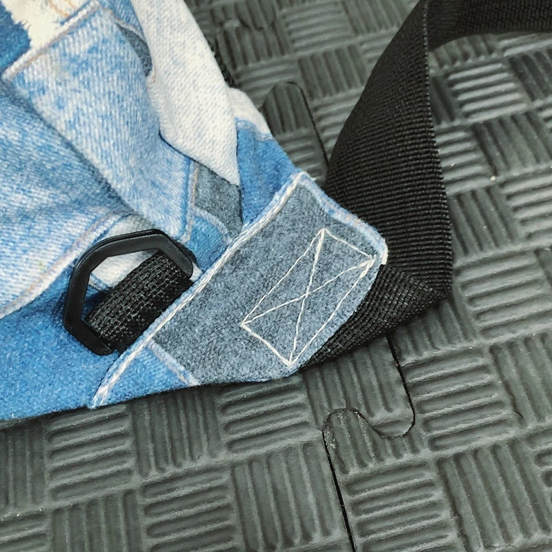 sac banane femme tendance denim plaid