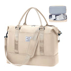 Sac weekend classique pour homme Bleu A-Bleu B-Noir-Beige-Pourpre-Vert-Gris-ShopGET® 