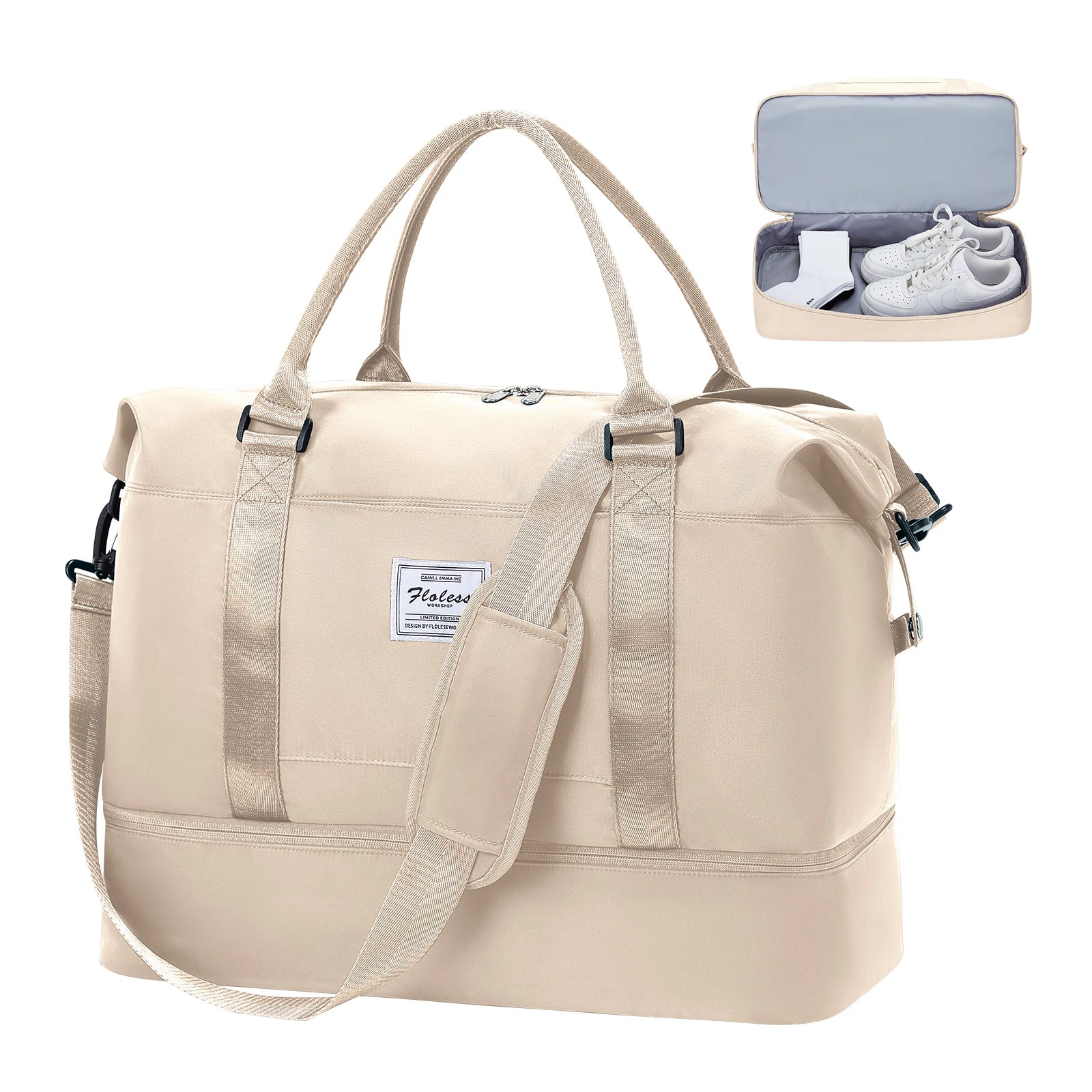 Sac weekend classique pour homme Bleu A-Bleu B-Noir-Beige-Pourpre-Vert-Gris-ShopGET® 