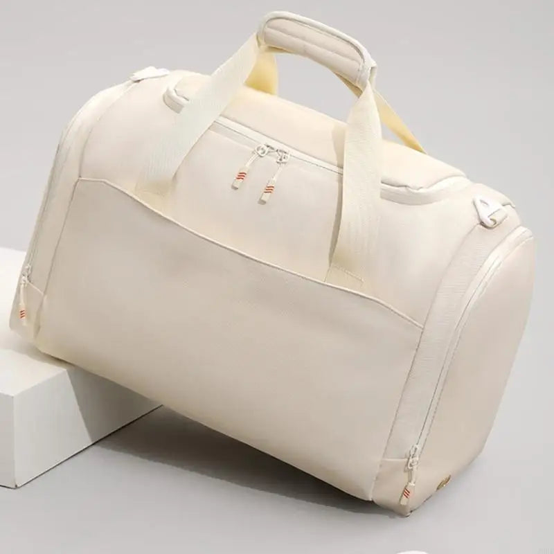 Sac weekend tissu pour femme Beige-Vert-Noir-ShopGET® 