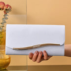 Pochette femme luxe de soirée Blanc-Dorée-Noir-Argent-ShopGET® 