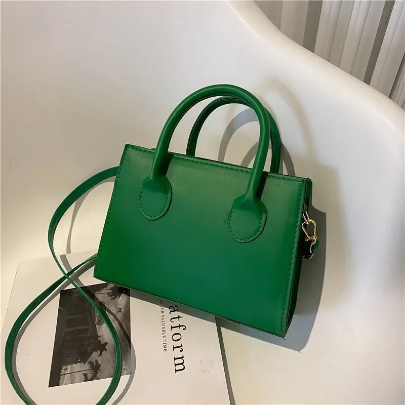 Sac cabas noir femme classique Vert / 20.5x14.5x7.5cm-Marron / 20.5x14.5x7.5cm-Bleu / 20.5x14.5x7.5cm-Blanc / 20.5x14.5x7.5cm-Noir / 20.5x14.5x7.5cm-ShopGET® 