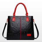 Sac cabas femme noir cuir Rouge / 31cm x 10cm x 29cm-Jaune / 31cm x 10cm x 29cm-ShopGET® 