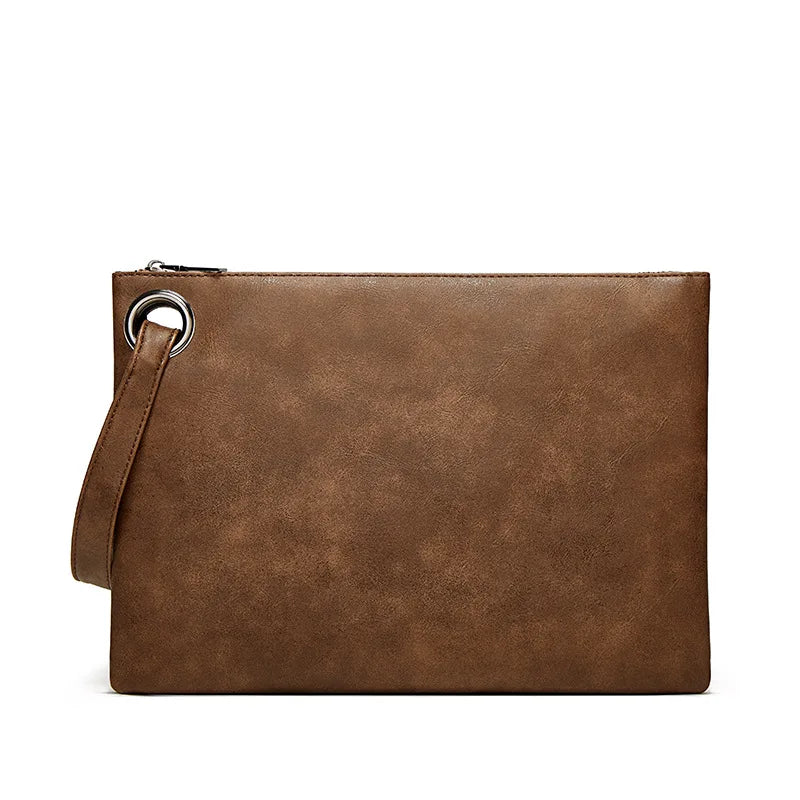 Pochette homme marron business Khaki / 33cm x 2cm x 23cm-Noir / 33cm x 2cm x 23cm-Marron / 33cm x 2cm x 23cm-ShopGET® 