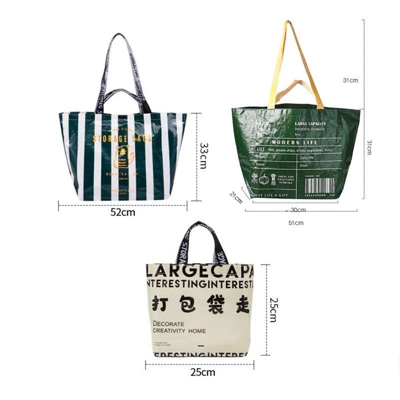 Sac de courses tote bag Blanc Small-Beige Small-Beige Large-Jaune Small-Stripe Large-Vert Large-ShopGET® 
