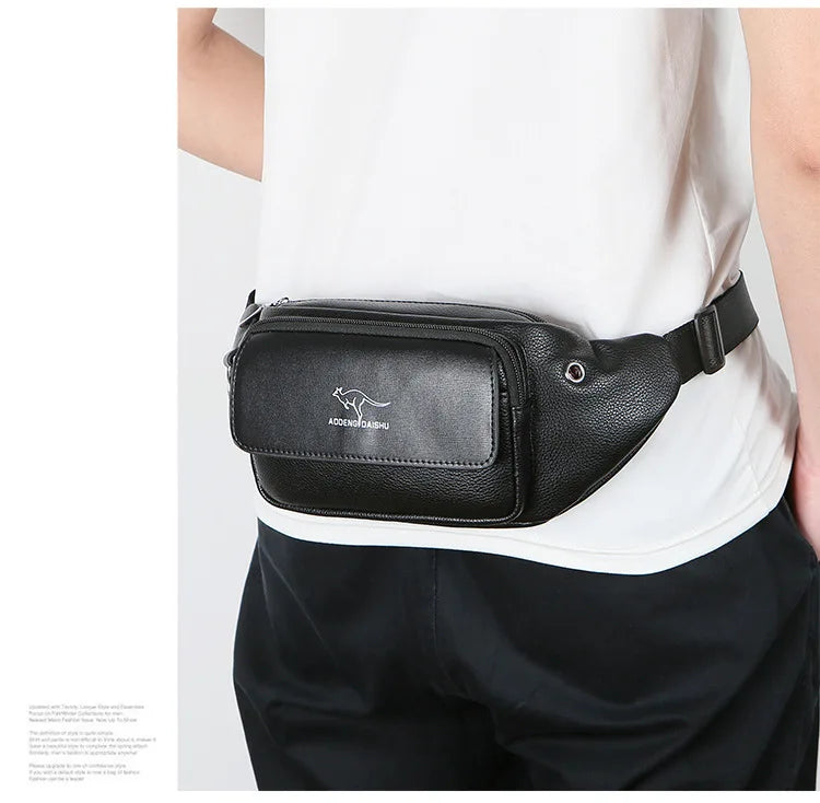 Sac banane cuir kangourou