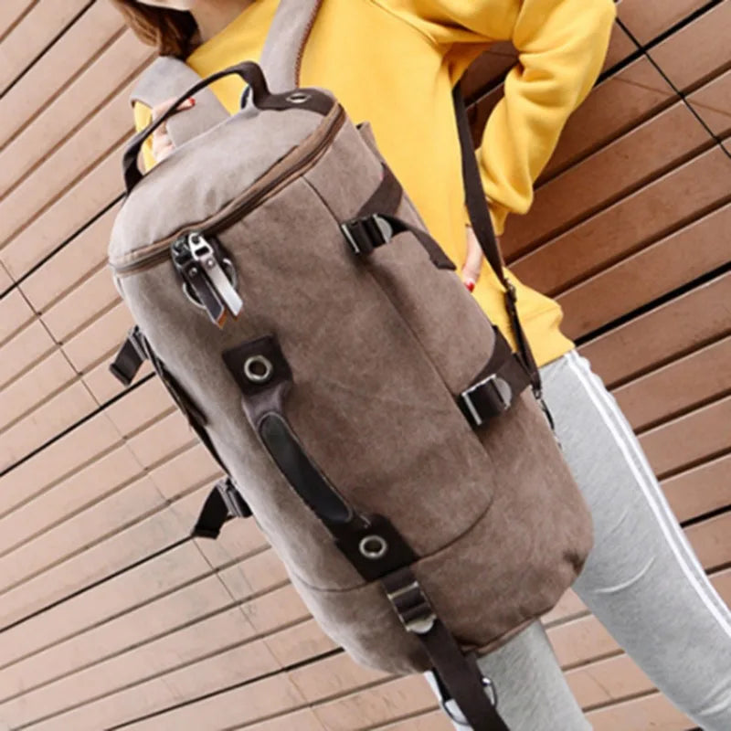 Sac polochon sport de randonnée Marron-Vert-Kaki-Bleu-Noir-ShopGET® 