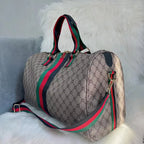 Sac weekend de qualité plaid Kaki Gris A / OFFERTE-Kaki Gris B / OFFERTE-ShopGET® 