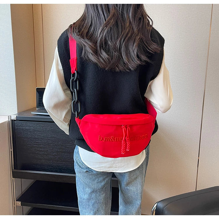 Sac banane rouge pour femme - ShopGET®