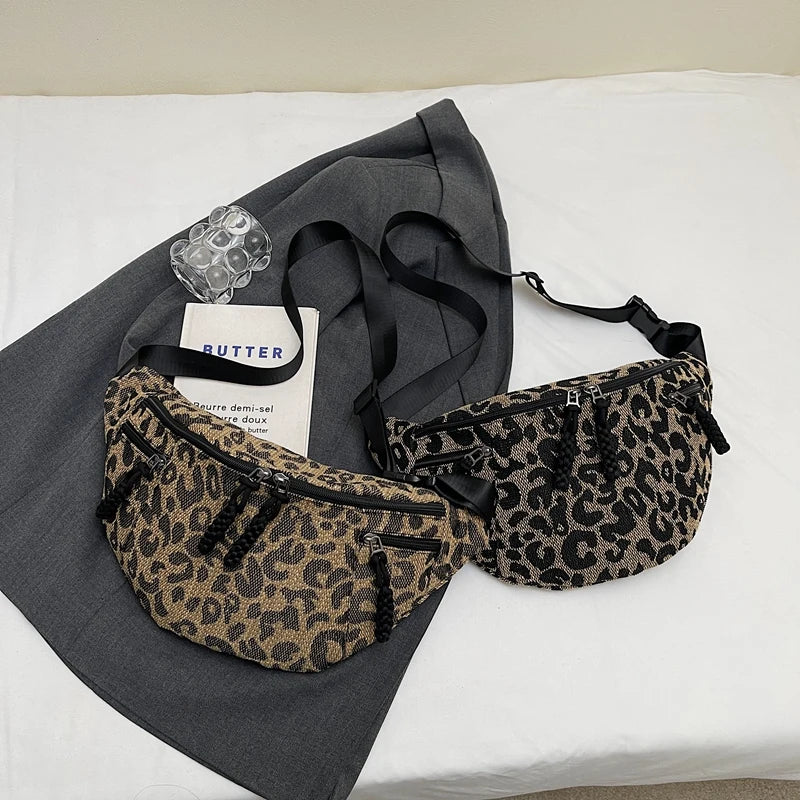 Sac banane léopard grande taille