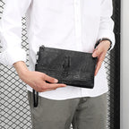 Pochette homme plat en cuir de haut qualité A / 24cm x 16cm x 2cm-B / 24cm x 16cm x 2cm-C / 24cm x 16cm x 2cm-D / 24cm x 16cm x 2cm-ShopGET® 