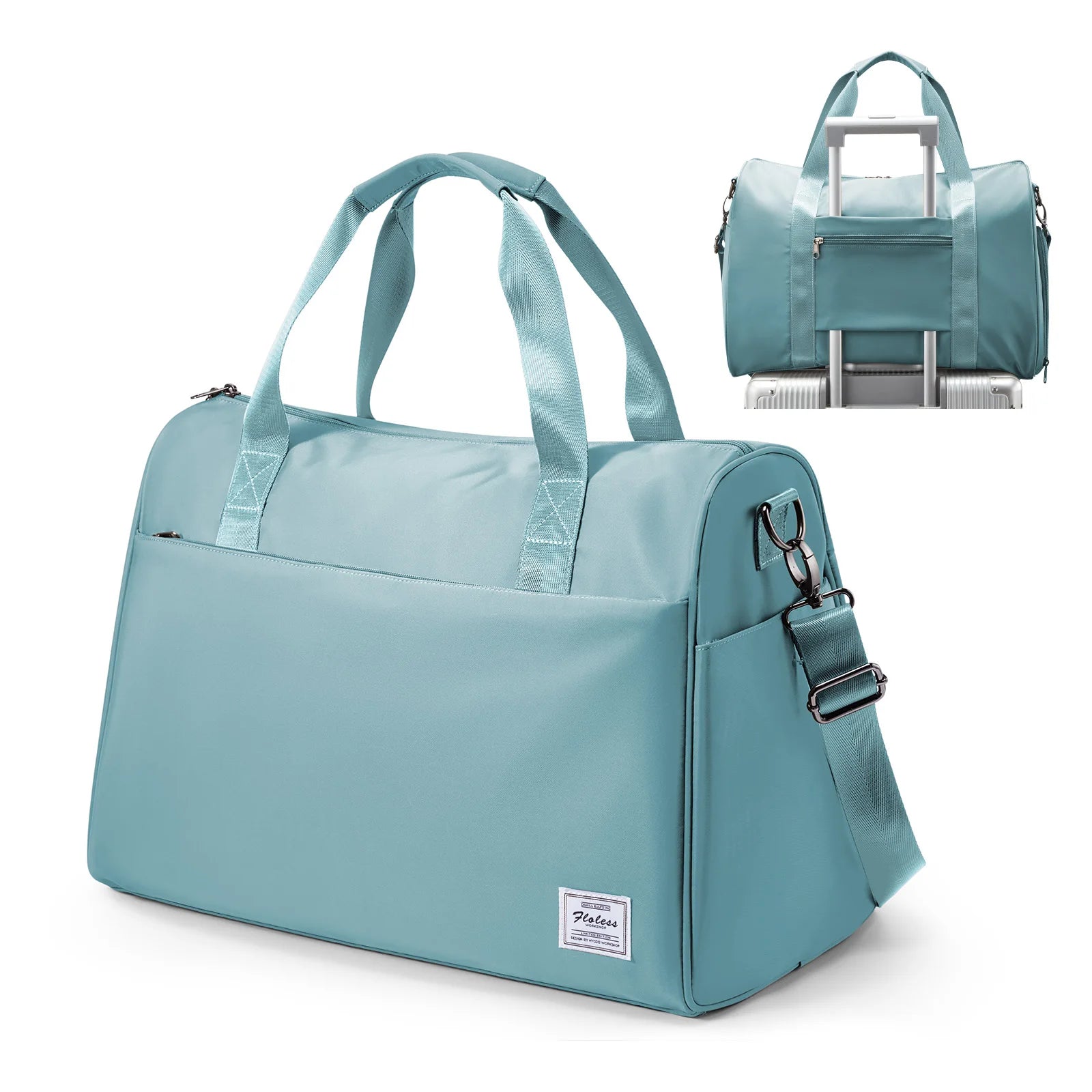 Sac weekend homme courte distance Vert-Bleu-Bleu sombre-Noir-Marron-ShopGET® 