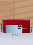 Pochette femme de luxe Blanc-Noir-Rouge-ShopGET® 