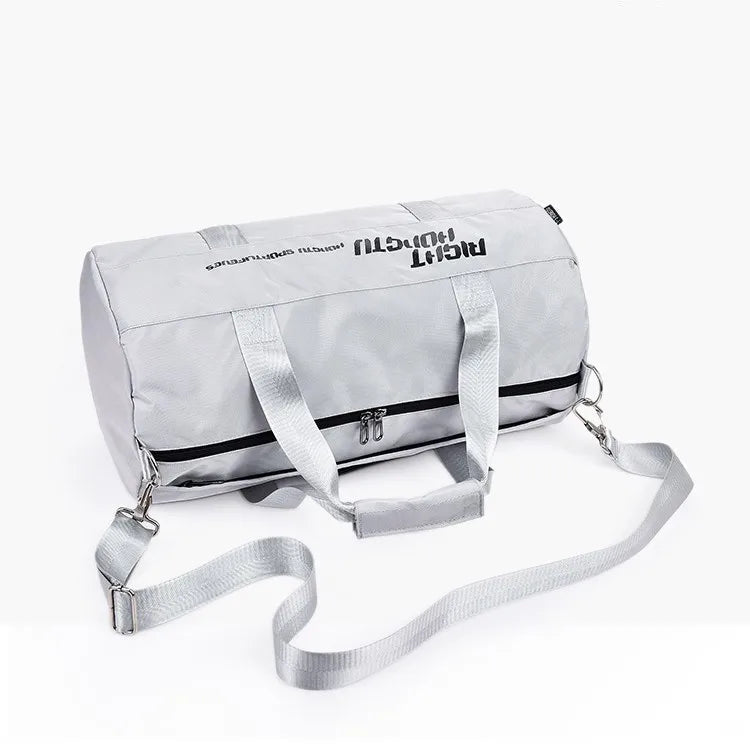 Sac polochon  multi-compartiment Gris-Noir-ShopGET® 