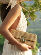 Pochette en tissu bohème Sac à chaine-Multicolore-Apricot-ShopGET® 