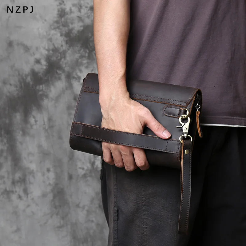 Pochette homme classe Dark brown-Retro Brown-ShopGET® 