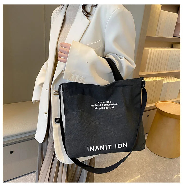 Sac de courses Japonaise Canvas Marron-kaki-Vert-Noir-Gris-ShopGET® 