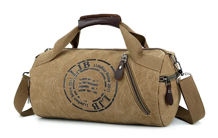 Sac polochon voyage courte séjour Marron-Kaki-Noir-Bleu-Vert-ShopGET® 