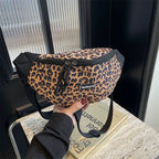 Sac banane léopard à bandoulière solide