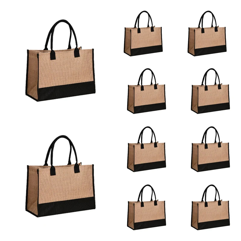 sac cabas tissu en coton et lin 1PCS-2PCS-5PCS-10PCS-3PCS-4PCS-ShopGET® 