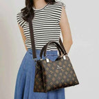 Sac cabas femme cuir Marron Kaki-Marron-Diamond Marron-Diamond Kaki-ShopGET® 