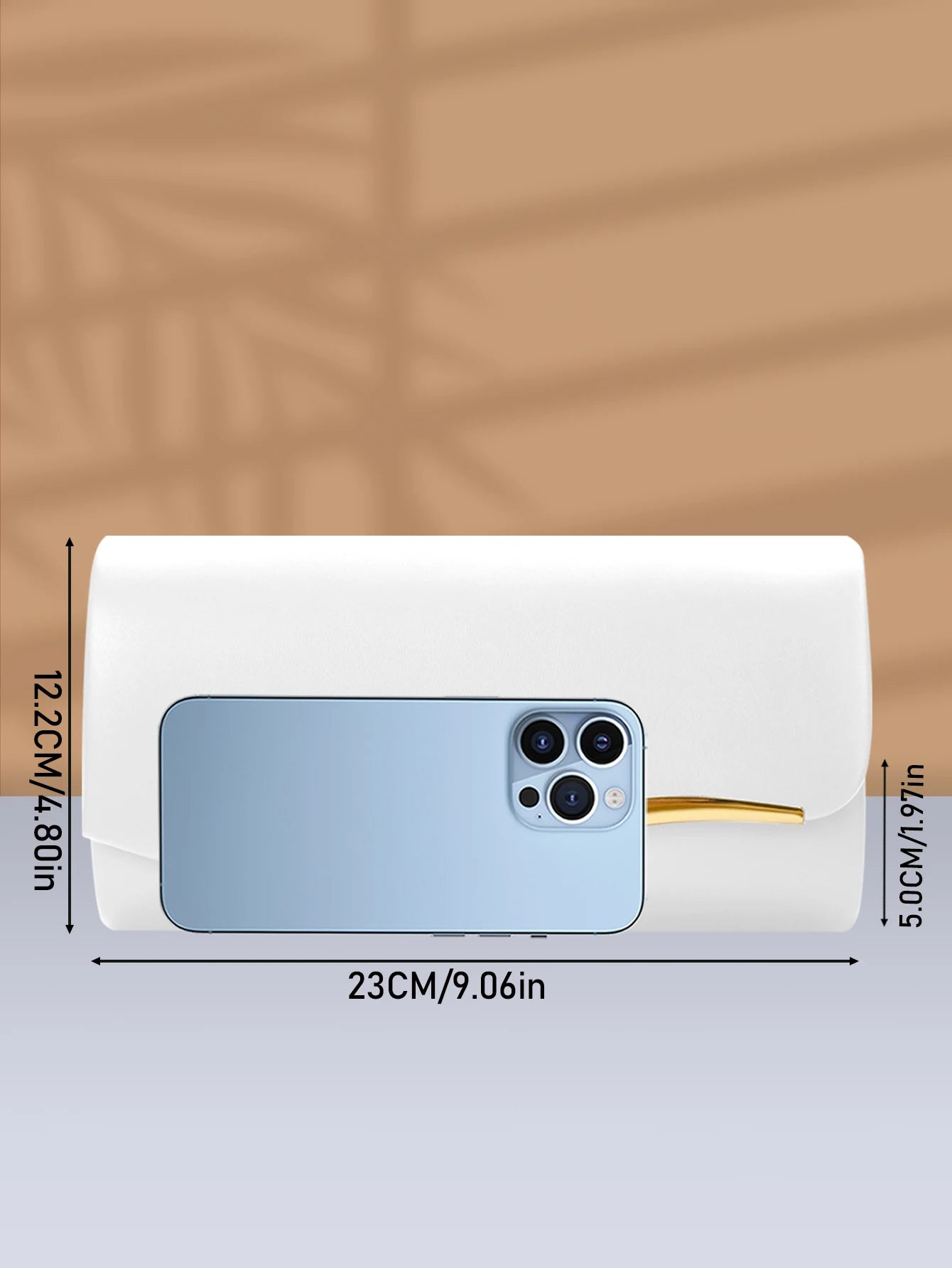 Pochette femme de luxe Blanc-Noir-Rouge-ShopGET® 