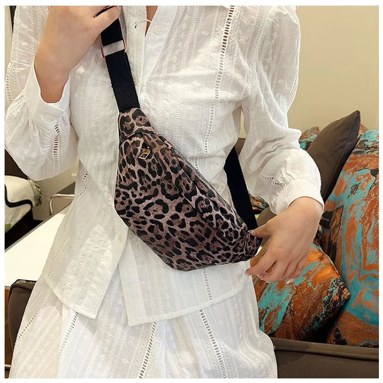 Sac banane femme léopard original