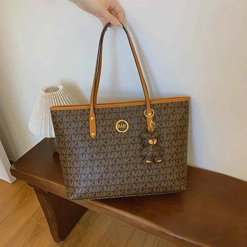 Sac cabas femme voyage de luxe Marron / 44x29x13cm / Offerte-Blanc / 44x29x13cm / Offerte-ShopGET® 