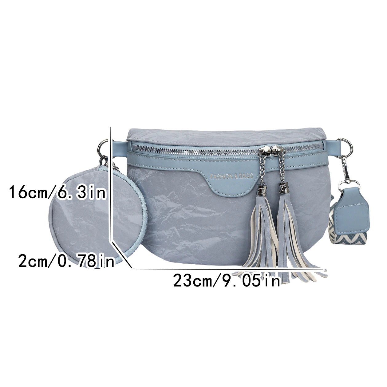 Sac banane femme chic  décontracté vert