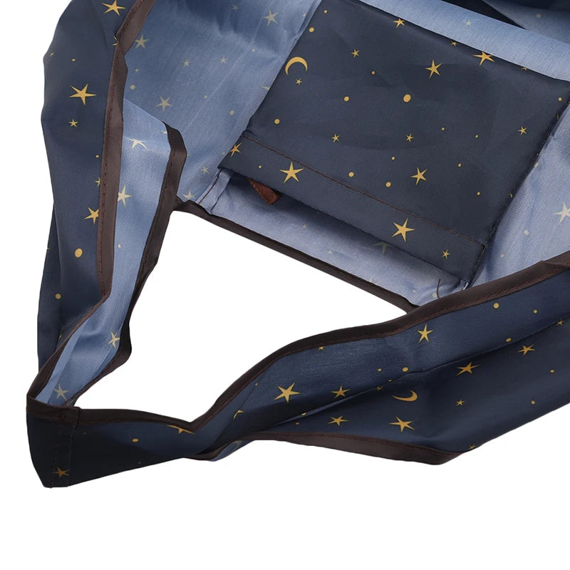 Grand sac cabas courses Bleu-Noir-ShopGET® 