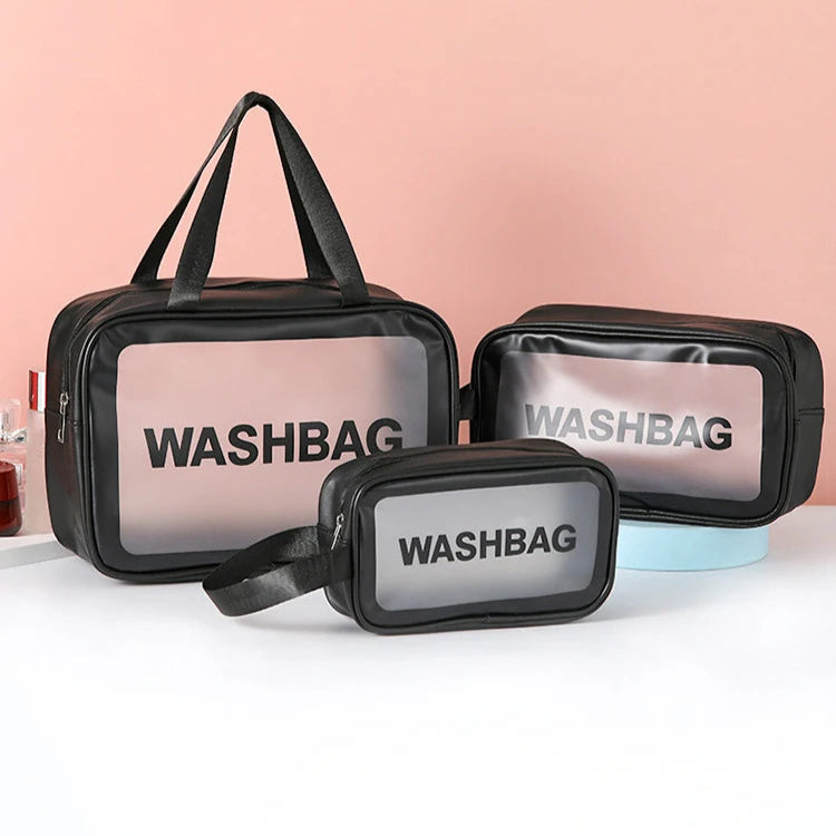 Trousse de toilette femme en PU transparent - ShopGET®