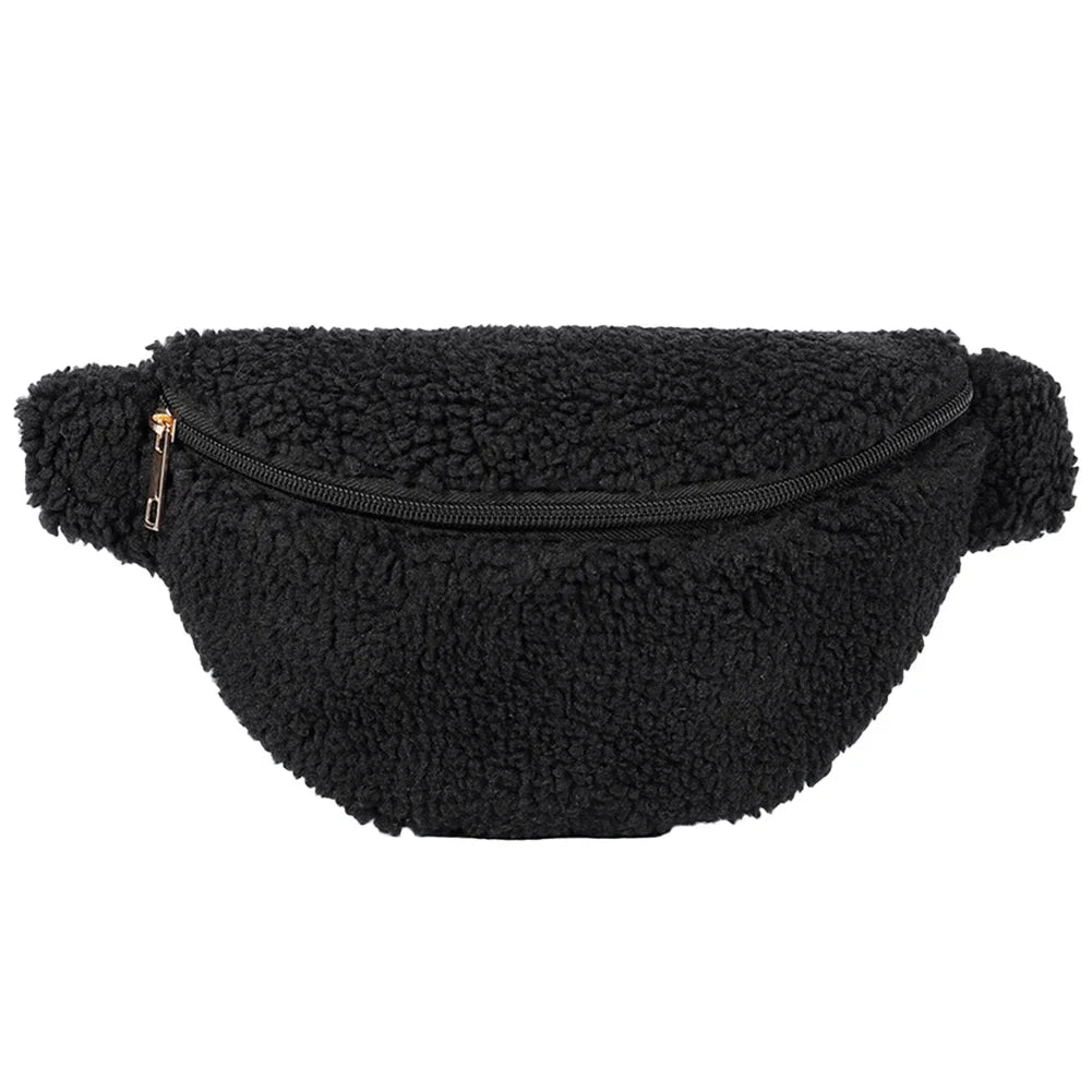Sac banane velours côtelé noir original
