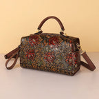 Mini sac cabas en cuir Marron-ShopGET® 