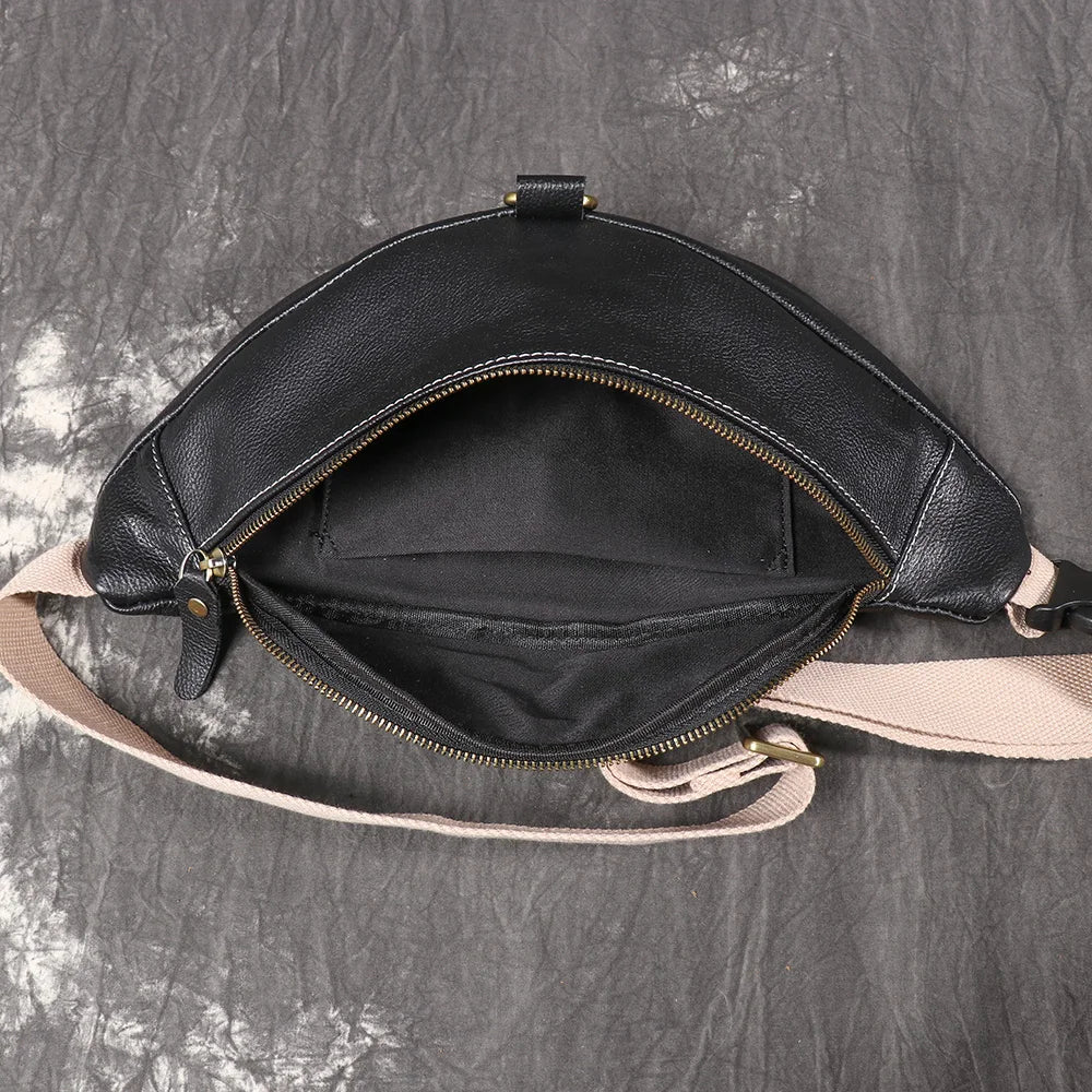 Sac banane étanche en cuir pour homme - ShopGET®