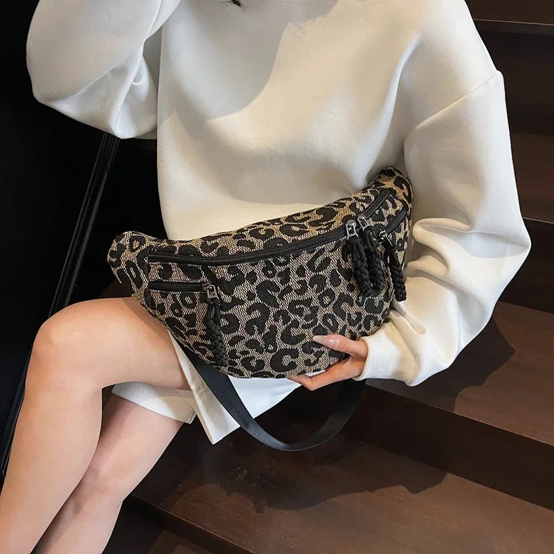 Sac banane léopard grande taille