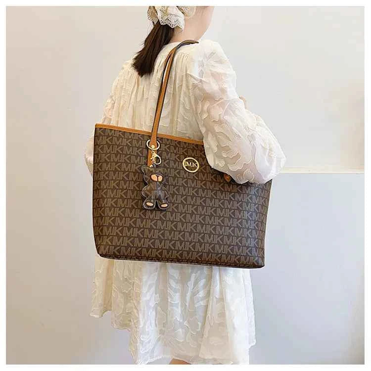 Sac cabas femme voyage de luxe Marron / 44x29x13cm / Offerte-Blanc / 44x29x13cm / Offerte-ShopGET® 