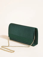 Pochette sac femme tendance Vert / 23 x 5 x 12cm-Argent / 23 x 5 x 12cm-Noir / 23 x 5 x 12cm-Bleu / 23 x 5 x 12cm-ShopGET® 