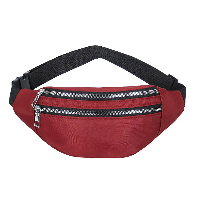 Sac banane femme rouge en oxford - ShopGET®