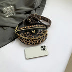 Sac banane léopard avec chaine